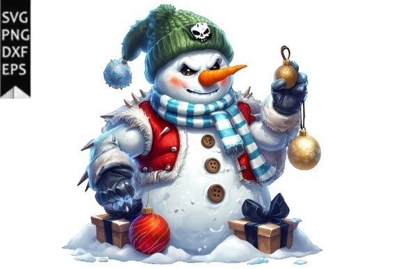 A Bad Snowman Graphic for Rocking Holiday Handmade Products