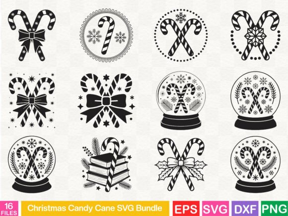 A Candy Cane Graphics Bundle for Festive Illustrations