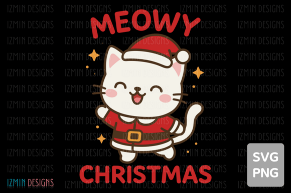 A Designer's Review of the Meowy Christmas Cat Graphic