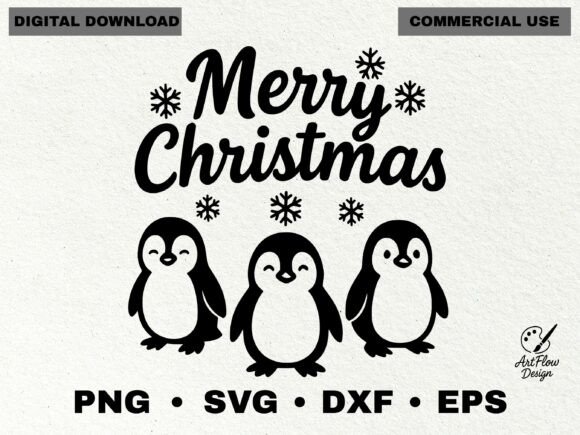 A Festive Penguins Graphic Review for Holiday Branding