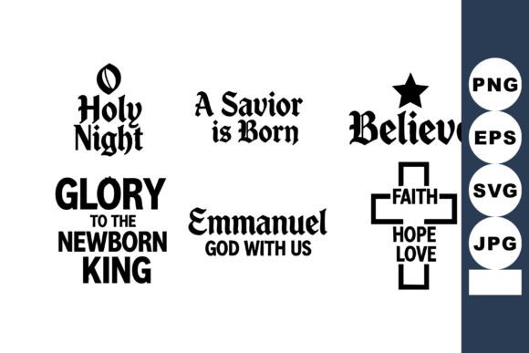 A Religious Christmas Quotes Graphic for Seasonal Branding