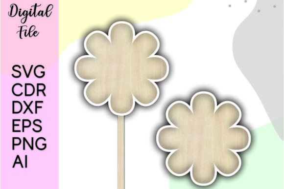 Blank Shape Cake Topper Svg for Creative Projects