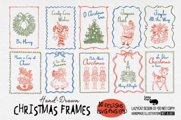 Christmas Frame Hand-drawn SVG: A Versatile Graphics Bundle