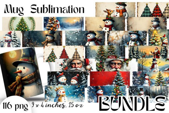 Christmas Mug Cup Wrap: A Festive Graphics and Illustrations Asset