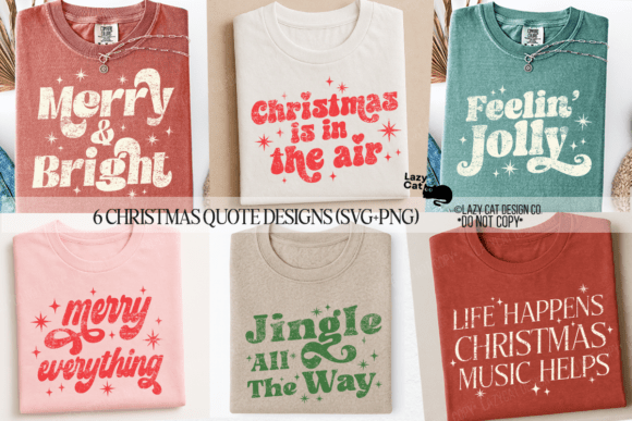 Christmas Quote Trendy SVG PNG Bundle: A Graphics Must-Have
