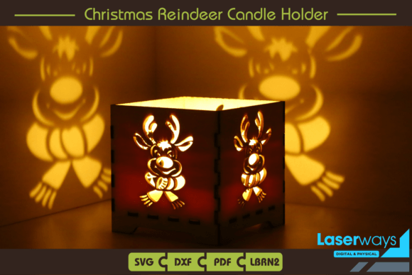 Christmas Reindeer Candle Holder: A Laser Cutting Gem for Publishers