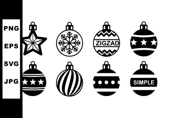 Christmas Tree Ornament Graphics for Crafters & Illustrations