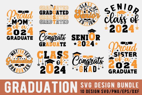 Class of 2024 Graduation Svg Bundle for Graphics and Crafts