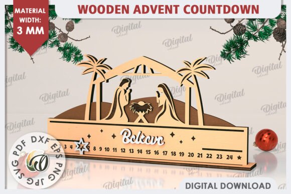 Countdown Advent Calendar: A Festive Embroidery Delight