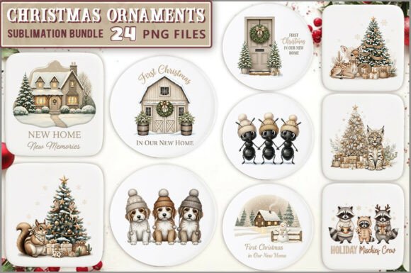 Crafting Premium Christmas Ornaments with Graphic Illustrations