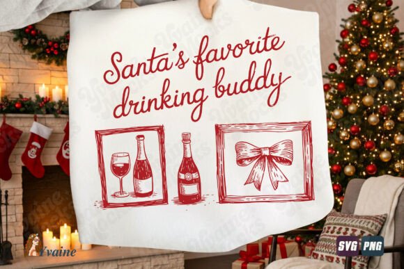 Evaluating Santa's Drinking Buddy for Real Embroidery