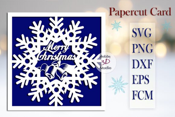 Merry Christmas Cut Card Templates SVG Review