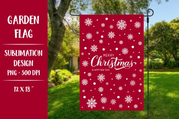 Red Christmas Garden Flag: A Sublimation Designer's Review